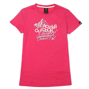 Camiseta adidas D84453 Mujer Roja | Manga Corta